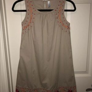 St. BARTH Girls Khaki Sleeveless Dress L 10/12